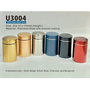 โกศสแตนเลสคุณภาพดีทนทาน Urn Series โลหะขัดเงางานฝีมือผลิตภัณฑ์งานศพสําหรับการเผาศพ U3004 - Product Image 1