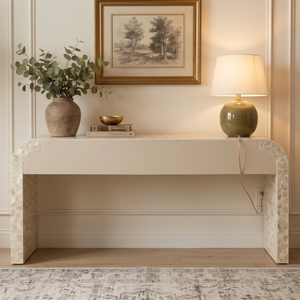 Best Quality Luxury Italian <b>Console</b> <b>Table</b> Mother of Pearl Entry for Living Room Low MOQ Wholesale from india - Product Image 2