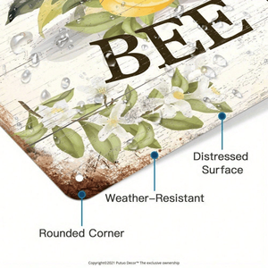 CIFbuy Targa in Alluminio Rustica Vintage 8x12 Pollici (20.3x30.5cm) con Insegna a Tema Apicoltura per Servizio Ritiro Temu su TikTok - Product Image 2