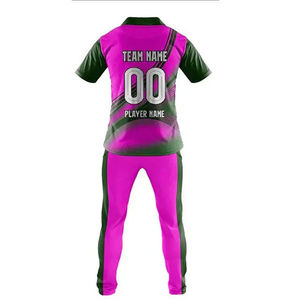 เสื้อคริกเก็ตแบบกำหนดเอง / เสื้อยืดคริกเก็ตพิมพ์ลายตามสั่ง สีแดง ขาว ดำ พร้อมดีไซน์และโลโก้แบบกำหนดเอง PK - Product Image 3