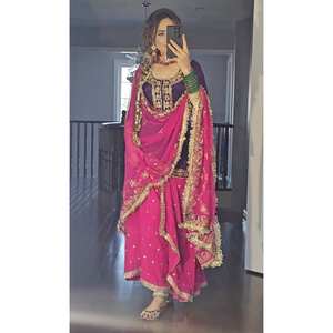 Ensemble de vêtements de fête pour femmes, haut, jupe dhoti, dupatta - Product Image 5