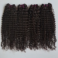 Extension de cheveux vierges indiens Cheveux de temple indiens bruts couleur brun clair provenant d'un seul donneur Fourniture en vrac de cheveux longs