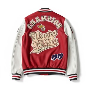 Chaqueta de Motociclista de Cuero Bordada Personalizada, Chaqueta de Motocicleta de Piel de Vacuno de Primera Calidad, Servicio de Muestras de Marca Privada OEM ODM Disponible - Product Image 4