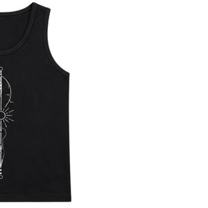 Black Men Sleeveless <b>Tank</b> <b>Top</b> With Graphic Print Casual Summer Vest Gym Fitness Workout Muscle Shirt Cotton Athletic Beachwear - Product Image 4