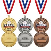 Médailles personnalisées en zinc, or, argent et bronze avec impression UV et technique d'émail souple pour les compétitions sportives