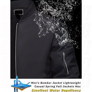 Chaqueta Táctica Personalizada de Invierno para Hombre, Talla Grande, Cortavientos, con Cierre, Bolsillos Bordados, Chaqueta Bomber Resistente al Viento - Product Image 2