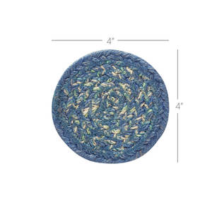 6 Piece Natural Fiber Jute Round Coaster <b>Set</b> <b>Kitchen</b> <b>Accessories</b> for Drink Promotional Coasters - Product Image 3