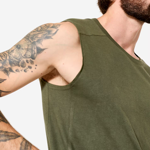 Pakistan Supplier Custom Made <b>Men's</b> Fitness Tank Top Breathable Knitted Cotton/Bamboo High Quality Casual <b>Singlet</b>/Vest Sale Now - Product Image 3