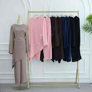 Abaya Blanca Elegante y Moderna para Mujeres Musulmanas, Estilo Dubai, Abierta por Delante, Vestido Maxi Islámico Modesto, de Secado Rápido y Transpirable - Product Image 6