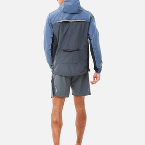 Wholesale Bulk Custom Men Breathable Nylon Zip-Up Windbreaker <b>Jacket</b> and <b>Shorts</b> Two-Piece Set Pakistan Made OEM Service - Product Image 6