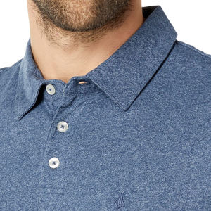 Chemises polo personnalisées, design décontracté, noires, en coton et polyester, séchage rapide, uniformes, chemise homme, t-shirt de golf pour homme. - Product Image 3