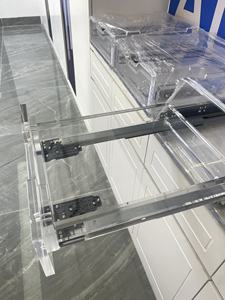 Glissières sous-meuble réglables à fermeture amortie, glissières de tiroir robustes à extension complète en métal - Product Image 3