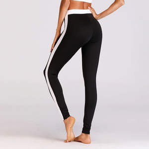 Leggings de yoga taille haute pour femmes grandes tailles, à taille élastique, motif uni, longs et moulants, Nouveauté - Product Image 4