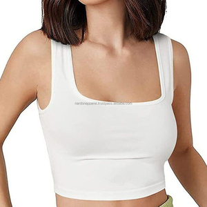 Camiseta de Tirantes Corta de Verano para Mujer, Tejida, con Copas Integradas, Sin Necesidad de Sujetador, Marca Nardon Apparel - Product Image 5