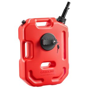 Contenitore Carburante Portatile da 2,6 Galloni per Moto, Sicuro e Antigoccia, con Flusso Massimo di 15 L/min, Beccuccio per Carburante e Supporto Bloccabile - Product Image 4