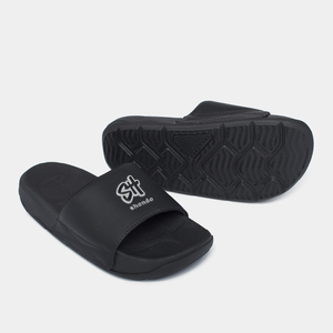 Minimalist Black Unisex Outdoor <b>Slippers</b> Soft Lightweight and Versatile for All Seasons Casual Wear - Product Image 2