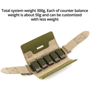 Sac de contrepoids pour casque tactique, pochette de contrepoids arrière, sangle d'épaule en nylon/polyester - Product Image 3