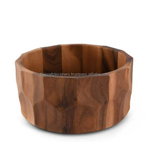 ชามเสิร์ฟซุปสไตล์ญี่ปุ่นแบบมินิมอลชามเสิร์ฟไม้ตกแต่งโต๊ะพาสต้าคู่ - Product Image 4