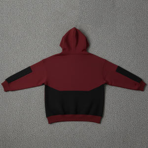 Sweat-shirts pour femmes de haute qualité OEM, deux tons, tissu respirant, manches longues, épaules tombantes, sweat-shirts oversize pour femmes - Product Image 3