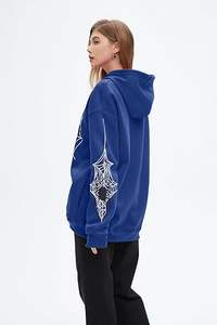 Sweat à capuche oversize zippé Y2K pour femme ROMEO INDUSTRY, 100% polyester polaire respirant, décontracté, automne-hiver, streetwear - Product Image 5