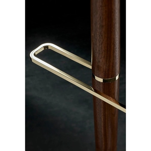 Nuevo diseño de perchero de pie de madera oscura con base redonda, de metal, para ropa, de lujo, para dormitorio, con opción personalizada. - Product Image 5