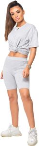 Ensemble T-shirt et short unisexe à col rond imprimé avec logo personnalisé, 100 % coton, respirant, pour usage quotidien – Grande vente - Product Image 3