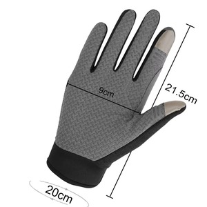 Gants de cyclisme unisexes à doigts entiers, design à adhérence optimale, respirants, séchage rapide, compatibles écran tactile, logo couleur personnalisé pour le sport - Product Image 6