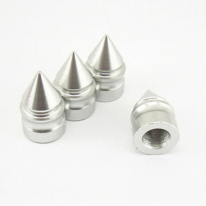 Ambark Overseas Limited – Kit de 4 capuchons de valve coniques en laiton de haute qualité, finition métallique, pour pneus automobiles à basse pression en forme de T - Product Image 5