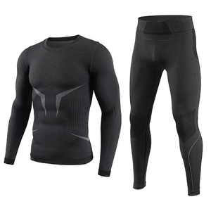 Conjunto de compresión elástica de talla grande más vendido, logotipo personalizado, conjunto de compresión transpirable y resistente al viento - Product Image 3