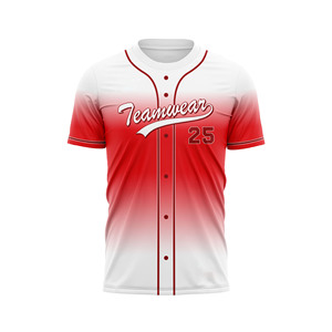 Maillot de baseball vintage personnalisable, imprimé dégradé, sans boutons, entièrement personnalisable pour équipes, événements, activités, sans coutures - Product Image 3