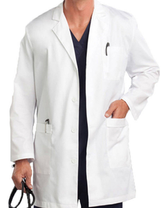 Blouse de laboratoire professionnelle personnalisable, couleur au choix, uniforme médical pour personnel hospitalier, plusieurs poches sur le devant, unisexe, 52% coton, 45% [matière] - Product Image 6