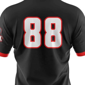 Maillot de sport professionnel pour hommes adultes, personnalisé, pour e-sport, imprimé, pour équipe, grande taille, léger, séchage rapide, maille, col en V - Product Image 6