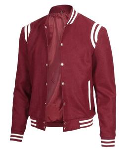 Chaqueta universitaria de lana con parches de chenilla de Letterman personalizada para mujer, tela bordada, manga de béisbol, suministro al por mayor - Product Image 6