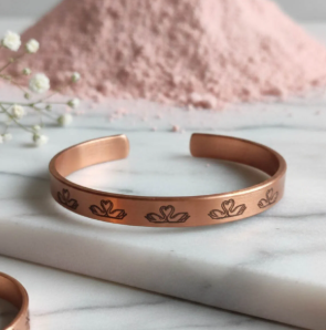 Pure Copper <b>Engraved</b> Sacred Om Mandala Magnetic Cuff Bracelet Luxury Handmade Personalization High Polish <b>Bangle</b> Jewelry - Product Image 5
