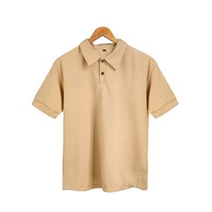 Waffle de algodón de primera calidad para hombre, camisa de polo transpirable, antibolitas, hombro caído, patrón sólido, marca personalizada a la moda - Product Image 3
