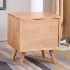 2026 Modern Natural Solid Wood Eco-Friendly Durable Bookshelf <b>Storage</b> Cabinet Multi-Functional Bedroom Nightstand Living Room - Product Image 6