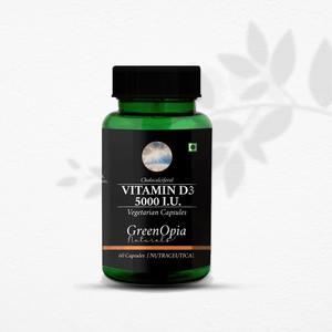 Vitamine D3 5000 UI Capsules végétariennes liquides |   Complément alimentaire en gélules molles de cholecalciférol |   Approvisionnement en gros OEM sous marque privée - Product Image 1