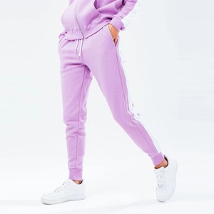 Conjunto Deportivo Casual para Mujer, Pantalones Deportivos Morados de Forro Polar sin Mangas, Spandex/Nailon, Color Sólido, Transpirable, Secado Rápido, Largo hasta la Rodilla - Product Image 3