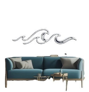 Miroir mosaïque argent, miroir mosaïque rond - Product Image 3