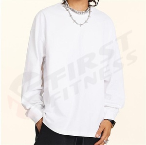 Camisetas Personalizadas de Hip Hop, Estilo Casual para Gimnasio, Camisetas de Manga Corta de Algodón Tejido, para Hombre, de Marca, 280gsm - Product Image 3