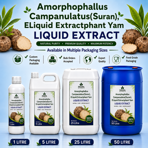 Extractos Naturales de Amorphophallus Campanulatus, Extracto Líquido 1L 5L 25L 50L, Suplemento Herbal Líquido Oral, Apoyo para la Salud Digestiva - Product Image 1