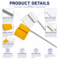 Sello de Seguridad para Cables Metálicos Recubiertos de ABS de 40 cm / 50 cm, Personalizado YSD, a Prueba de Manipulaciones, para Contenedores de Carga