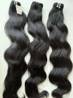 Extensions de cheveux humains vierges Remy vietnamiens, tissages super double trame, trame tirée, mèches de cheveux bruts, lisses comme des baguettes, ondulés naturels, tous types