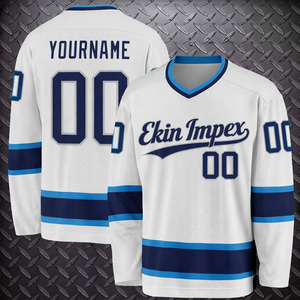 Maillot de hockey Ekin Impex en polyester de haute qualité, avec patchs colorés sublimés, personnalisable, pour équipes professionnelles, avec étiquettes privées sur mesure - Product Image 1