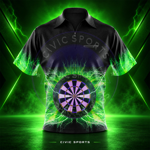 Polo 3D Dart de haute qualité en gros, sublimation personnalisée, tissu 100% polyester, jersey polyester de haute qualité à séchage rapide - Product Image 2