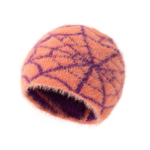 Blue White Abstract Jacquard Beanie Knit Hat Unisex Casual <b>Winter</b> <b>Cap</b> 56-58CM Adult Style - Product Image 3