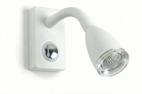 Karavan Seyahat Römorku Kabini için 12V LED Aplik, Anahtarlı Esnek Boyunlu Duvara Monte Başucu Aydınlatması