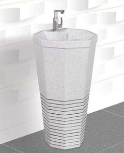 Lavabo de Pedestal de Cerámica Moderno Multicolor a Buen Precio, Fácil de Limpiar, para Baño, de Linum Factory, Diseño Exclusivo - Product Image 1
