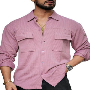 Camisas informales de manga larga para hombre, novedad, UPF 50, secado rápido, transpirables, bolsillos en el pecho, poliéster, Spandex Dobby para adolescentes - Product Image 4