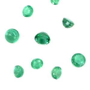 Esmeraldas naturales de Zambia calibradas, redondas de 4 mm, piedras preciosas facetadas sueltas para la fabricación de joyas, listas para usar. - Product Image 5